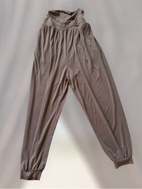 Relaxed Harem Pants in Taupe